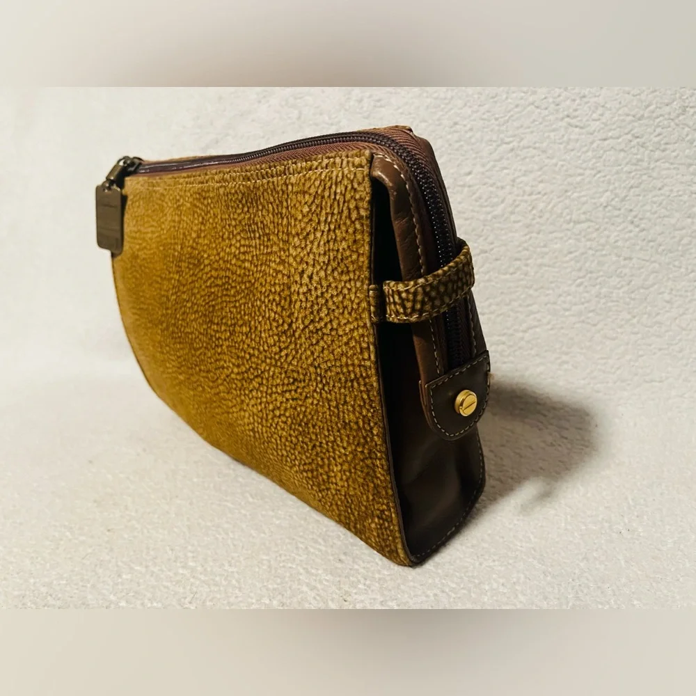 Borbonese Quail Suede Clutch